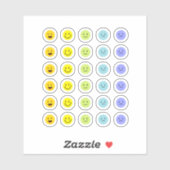 Mijn hand getekende dagelijkse stemming tracker vo sticker (Vel)