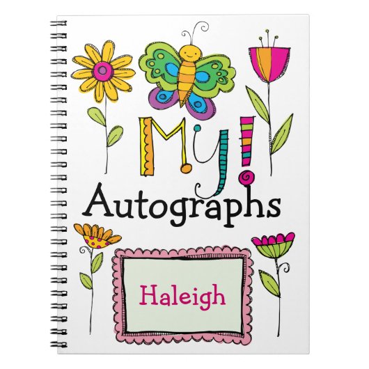 Mijn handtekeningenboek - SRF Notitieboek (Voorkant)