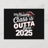 Mijn Happy Class is hier uit 2025 senior Afstudere Briefkaart (Voorkant)