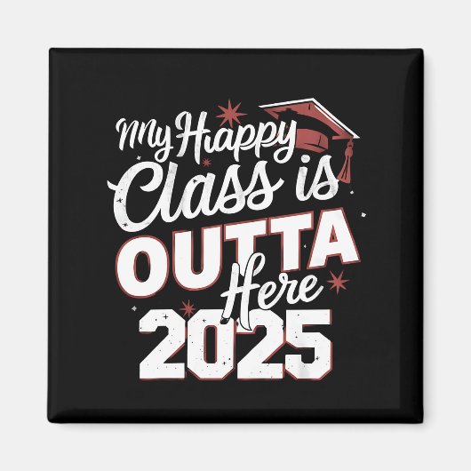 Mijn Happy Class is hier uit 2025 senior Afstudere Magneet (Voorkant)