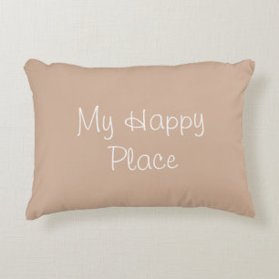 Mijn Happy Place Accent Pillow Decoratief Kussen
