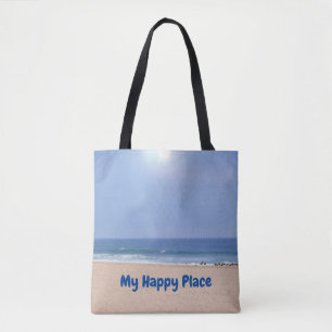 Mijn Happy Place Beach Tas