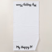Mijn Happy Place Beach Towel Strandlaken (Voorkant)