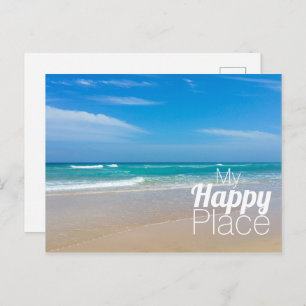 Mijn Happy Place Blue Ocean Briefkaart