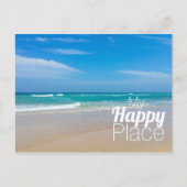 Mijn Happy Place Blue Ocean Briefkaart (Voorkant)