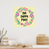 Mijn Happy Place Poster (Keuken)