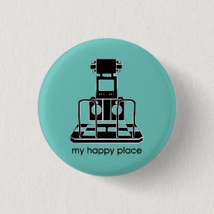 Mijn Happy Place Ronde Button 3,2 Cm