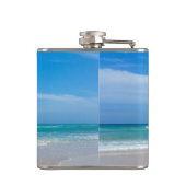 Mijn Happy Place Vinyl Wrapped Flask Heupfles (Achterkant)