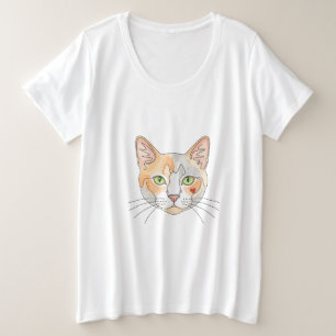 Mijn hart behoort toe aan een huisdier" Elegant Kl Grote Maat T-shirt