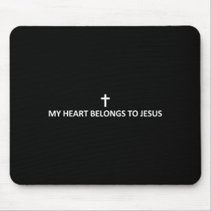 Mijn hart behoort toe aan Jezus Subtiele Minimale Muismat
