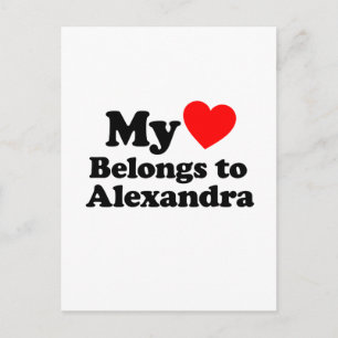 Mijn Hart behoort tot Alexandra Briefkaart