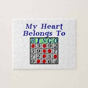Mijn hart behoort tot Bingo Legpuzzel