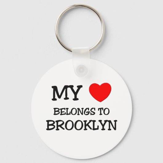 Mijn hart behoort tot BROOKLYN Sleutelhanger (Voorkant)