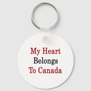 Mijn hart behoort tot Canada Sleutelhanger
