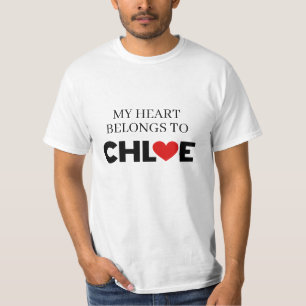 Mijn hart behoort tot Chloe T-shirt
