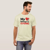 Mijn hart behoort tot Cuomo T-shirt (Voorkant volledig)
