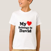 Mijn hart behoort tot David T-shirt (Voorkant)