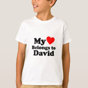 Mijn hart behoort tot David T-shirt