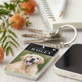 Mijn hart behoort tot de foto van Dog Pet Sleutelhanger (Voorkant Rechts)