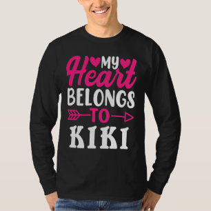Mijn hart behoort tot de Kiki Valentijnsdag T-shirt