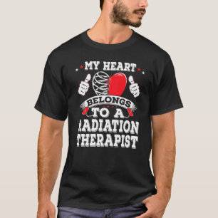 Mijn hart behoort tot de Valentin van de stralings T-shirt