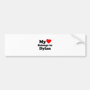 Mijn hart behoort tot Dylan Bumpersticker