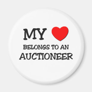 Mijn hart behoort tot een AUCTIONEER Magneet
