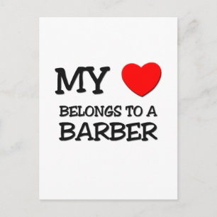 Mijn hart behoort tot een BARBER Briefkaart