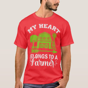 Mijn hart behoort tot een boer t-shirt