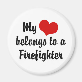 Mijn hart behoort tot een brandweerman magneet