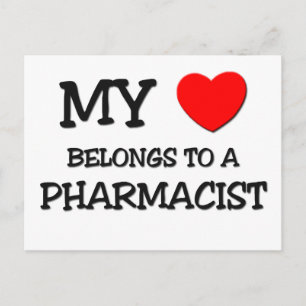 Mijn hart behoort tot een FARMACIST Briefkaart