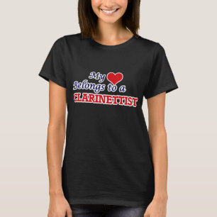 Mijn hart behoort tot een Klarinettist T-shirt