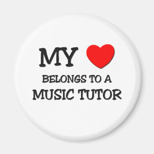 Mijn hart behoort tot een MUSIC TUTOR Magneet