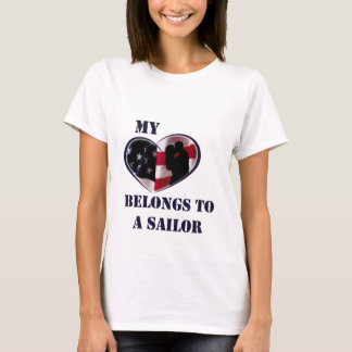 Mijn hart behoort tot een Sailor T-shirt