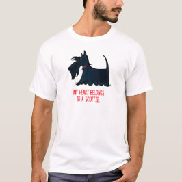Mijn hart behoort tot een Scottie. T-shirt