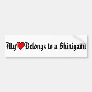 Mijn hart behoort tot een shinigami bumpersticker