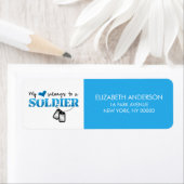 Mijn hart behoort tot een soldaat etiket (Insitu)