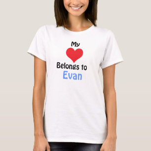 Mijn hart behoort tot Evan T-shirt