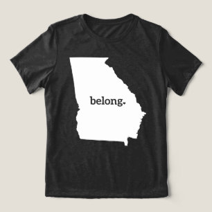 Mijn hart behoort tot Georgië Tri-Blend Shirt