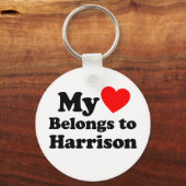 Mijn hart behoort tot Harrison Sleutelhanger (Voorkant)