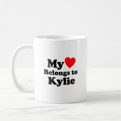 Mijn hart behoort tot het Kylie Koffiemok (Links)