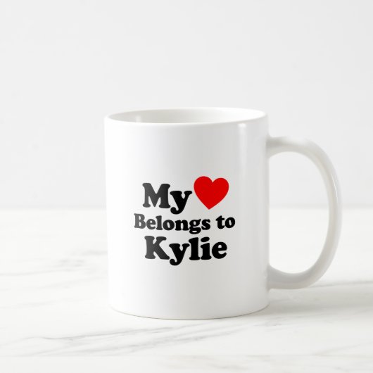 Mijn hart behoort tot het Kylie Koffiemok (Rechts)