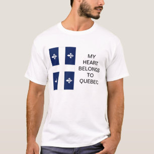 Mijn hart behoort tot het Quebec-T-shirt T-shirt