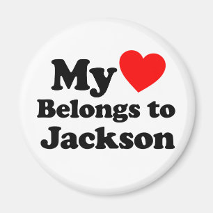 Mijn hart behoort tot Jackson Magneet