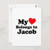 Mijn hart behoort tot Jacob Briefkaart (Voorkant / Achterkant)