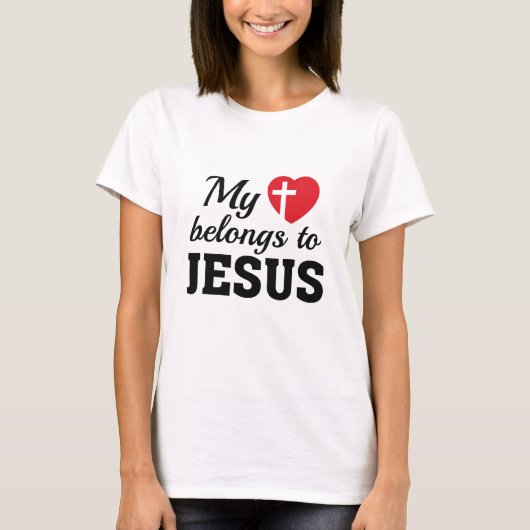 Mijn hart behoort tot Jezus T-shirt (Voorkant)