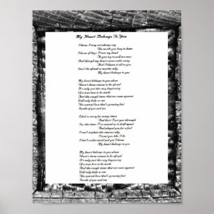 Mijn hart behoort tot jou poster