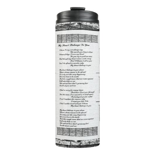 Mijn hart behoort tot jou thermosbeker (Voorkant)