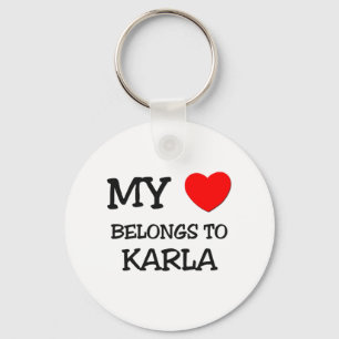 Mijn hart behoort tot KARLA Sleutelhanger