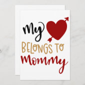 Mijn hart behoort tot mama kaarten (Voorkant / Achterkant)